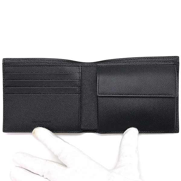SAINT LAURENT PARIS サンローランパリ 財布 二つ折り 型押しレザー