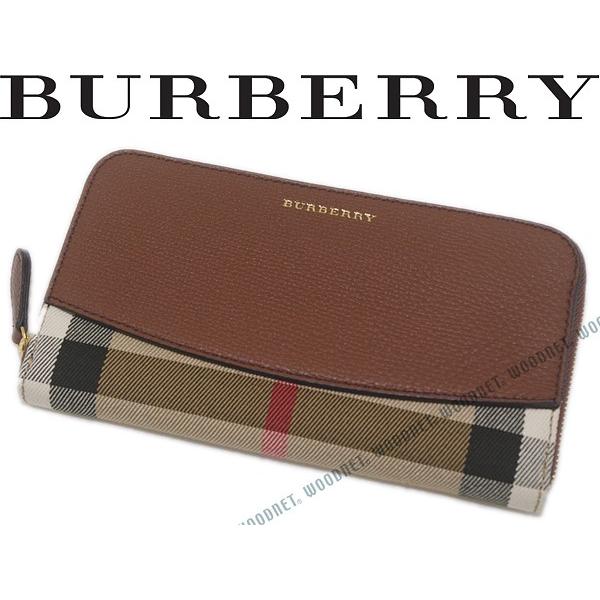 BURBERRY バーバリー レディースジップアラウンド長財布 チェック柄