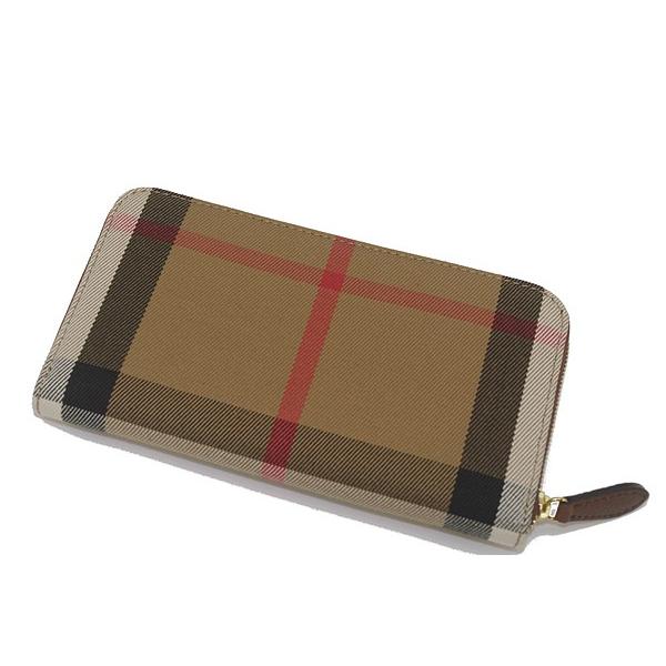 BURBERRY バーバリー レディースジップアラウンド長財布 チェック柄