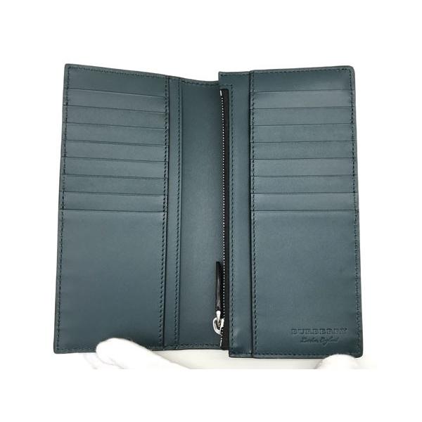 BURBERRY バーバリー チェック＆レザー コンチネンタル長財布