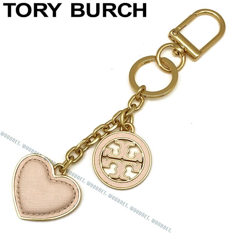 TORY BURCH（トリーバーチ） ロゴ&ハートキーホルダー ゴールド
