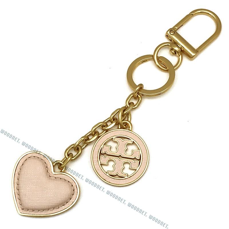 TORY BURCH（トリーバーチ） ロゴ&ハートキーホルダー ゴールド