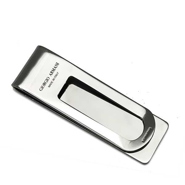 GIORGIO ARMANI ジョルジオアルマーニ ロゴ マネークリップ シルバー