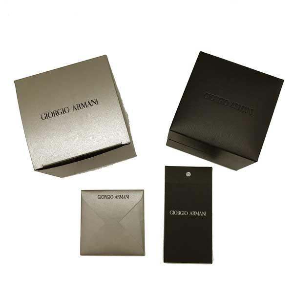 GIORGIO ARMANI カフスボタン ジョルジオアルマーニ シルバー×ブラック