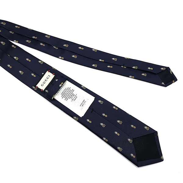 GUCCI（グッチ） ブランド ネクタイ シルク パイナップルGGロゴ