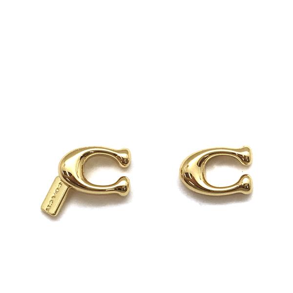 COACH（コーチ） ブランド ピアス ロゴ ゴールド 69598-GLD : WOODNET