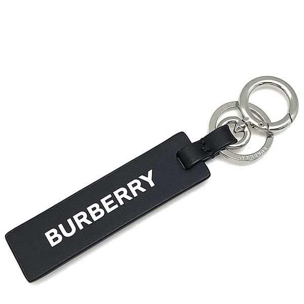 BURBERRY（バーバリー） タグチャーム レザー キーホルダー ブラック