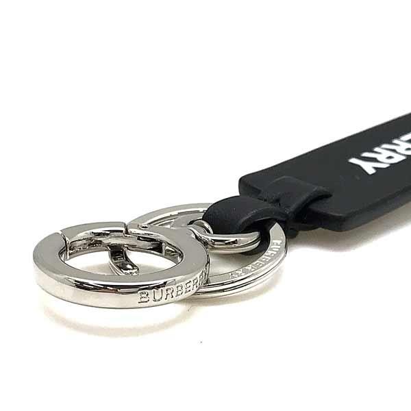 BURBERRY（バーバリー） タグチャーム レザー キーホルダー ブラック