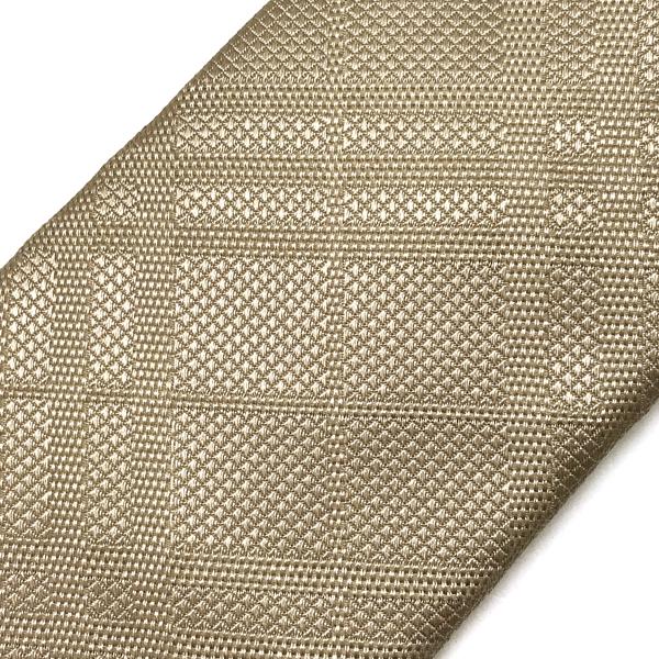 BURBERRY バーバリー ネクタイ ゴールド チェック柄【剣先幅