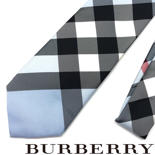 BURBERRY（バーバリー） ネクタイ ブルーチェック柄【剣先幅：7cm