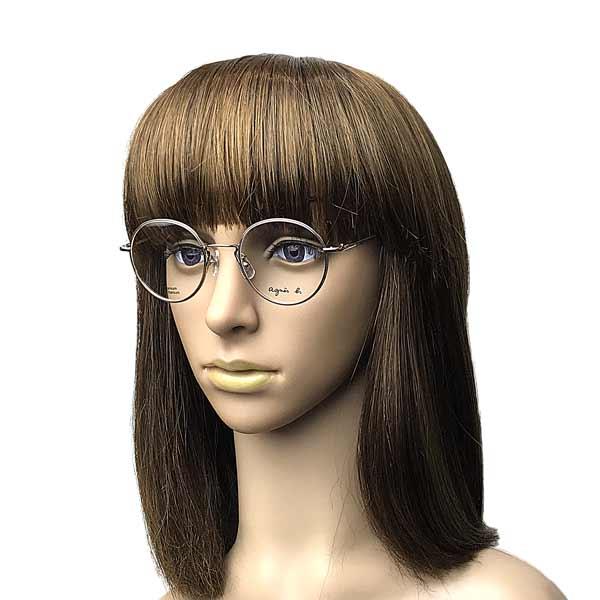 agnes b. アニエスベー ライトゴールド×チャコール メガネフレーム 眼鏡 AB-50-0058-02 agnes ライトゴールド×チャコール メガネフレーム
