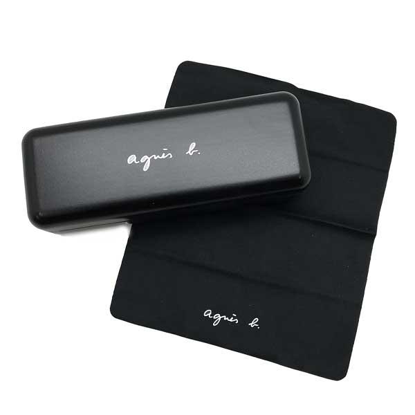 アニエスベー アニエスb agnesb ケース メガネスタンド 未使用 送料無料 agnes b.（アニエスベー） ブラック メガネフレーム 眼鏡 AB-50-0058