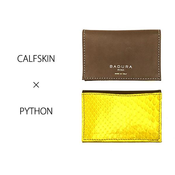 名刺入れ カードケース メンズ レディース BADURA ココアブラウン 茶