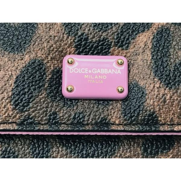 DOLCE&GABBANA D&G ドルチェ＆ガッバーナ 長財布 豹柄×ピンク BI0087 