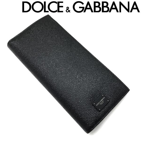 Dolce & Gabbana ブラック 長財布 DOLCE&GABBANA（ドルチェ & ガッバーナ） 長財布 ブランド 型押し