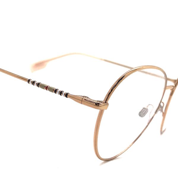 美品　BURBERRY　メガネ　ゴールドフレーム　472　眼鏡　バーバリー BURBERRY バーバリー ブランド メガネフレーム ピンクゴールド