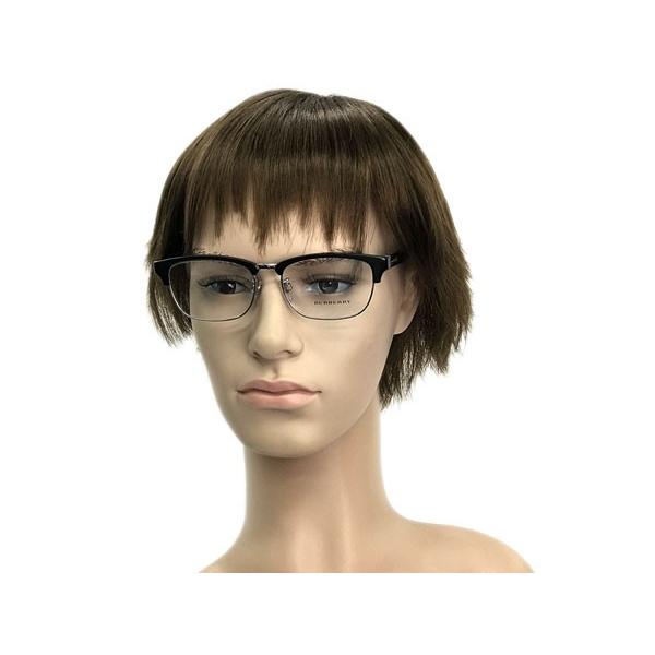 BURBERRY（バーバリー） メガネフレーム ブランド ブラック×シルバー
