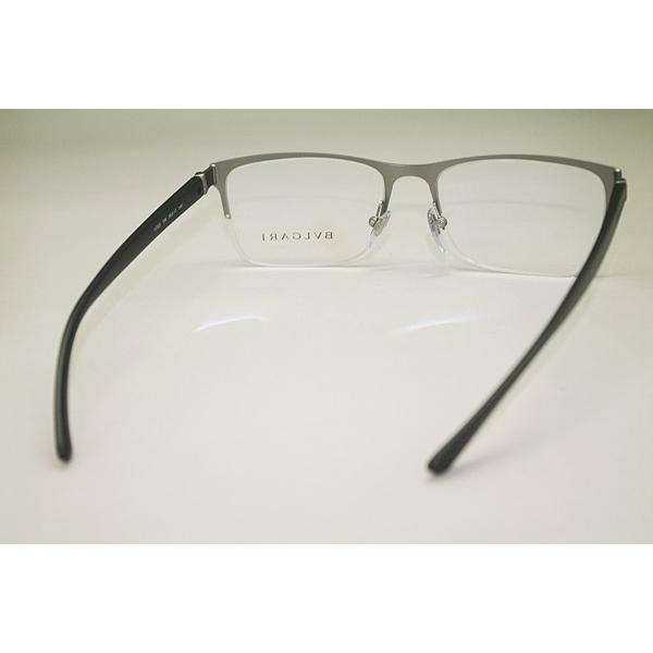 BVLGARI ブルガリ メガネフレーム ブランド マットシルバー 1093-195 BVLGARI メガネフレーム マットシルバー