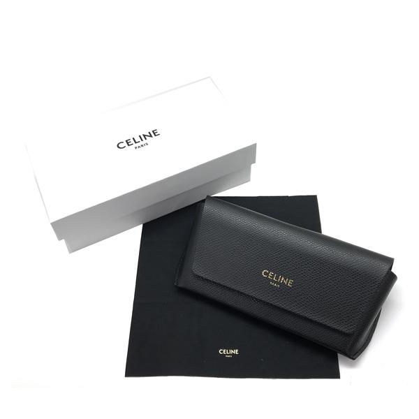 CELINE ブラック サングラス CL40197U 01A　54□18　145 CELINE CL40197U 01A Shiny Black Cat Eye Sunglasses With