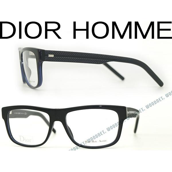 DIOR HOMME ディオールオム メガネフレーム ブランド BLACK-TIE-190-98K ブラック×クリアネイビー