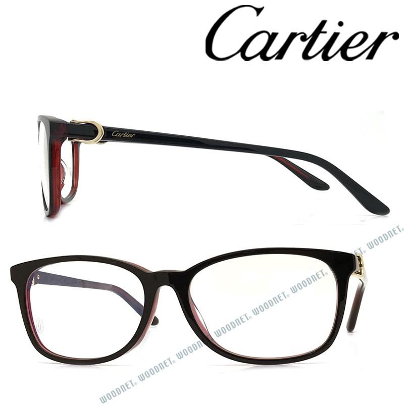 Cartier Cartier カルティエ ブラック×クリアレッド メガネ Cartier Cartier カルティエ ブラック×クリアレッド メガネ
