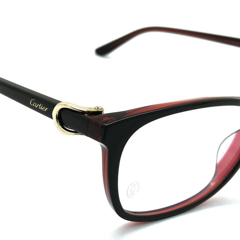 Cartier Cartier カルティエ ブラック×クリアレッド メガネ Cartier Cartier カルティエ ブラック×クリアレッド メガネ