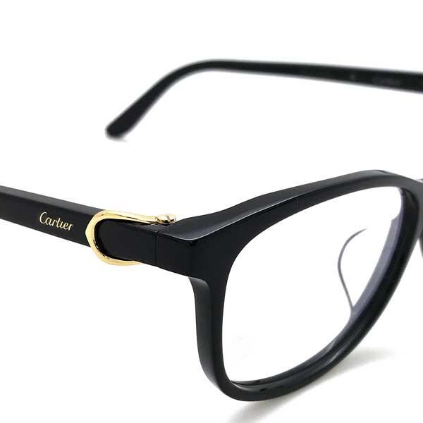 Cartier（カルティエ） ブラックメガネフレーム ブランド 眼鏡 CT
