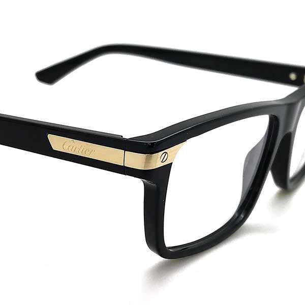 Cartier　カルティエ ブランド メガネフレーム ブラック 眼鏡 CT-0191O-001