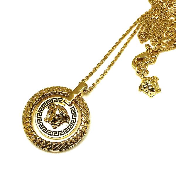 ヴェルサーチVERSACE au750印鑑有りイエローゴールドトップペンダント VERSACE（ヴェルサーチェ） ベルサーチ ブランド ネックレス ゴールド