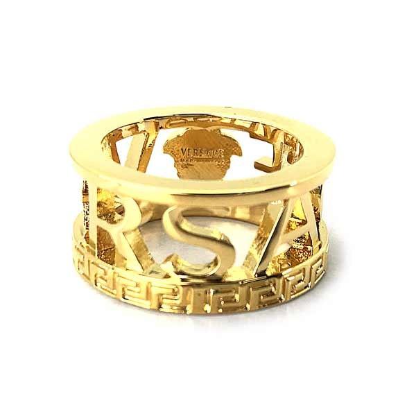 VERSACE（ヴェルサーチェ） ベルサーチ ロゴ リング・指輪 ゴールド 