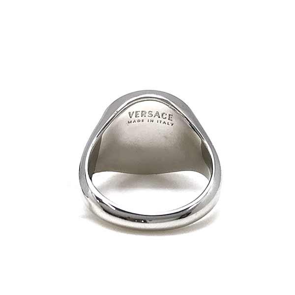 VERSACE ヴェルサーチェ ベルサーチ ロゴ リング・指輪 シルバー VERSACE ヴェルサーチェ ベルサーチ ロゴ リング・指輪 シルバー