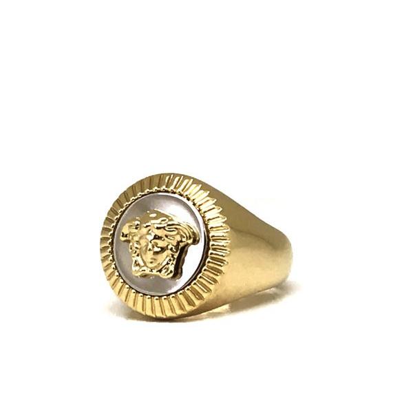 VERSACE ヴェルサーチェ ベルサーチ ロゴ リング・指輪 ゴールド