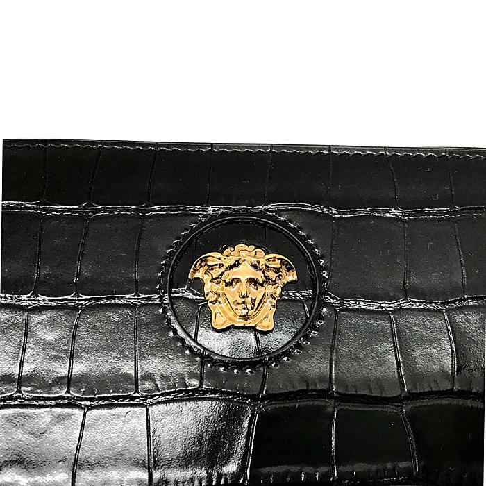 VERSACE 長財布 ブランド ヴェルサーチェ ベルサーチ クロコ型 VERSACE 長財布 ブランド ヴェルサーチェ ベルサーチ クロコ型