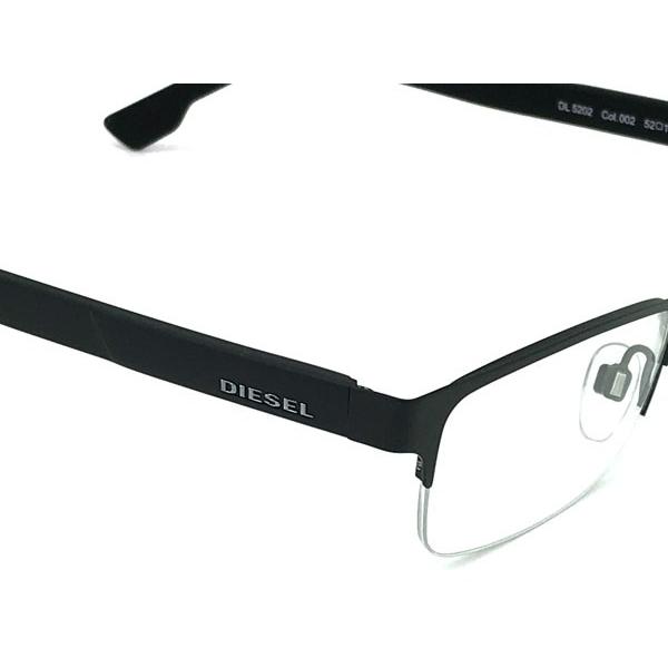 DIESEL メガネフレーム ディーゼル メンズレディース ブラック×シャンパンゴールド 眼鏡 DL-5364D-005 ブランド