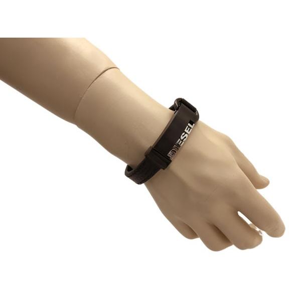 DIESEL（ディーゼル） ブラック ブレスレット DX0002040 : WOODNET
