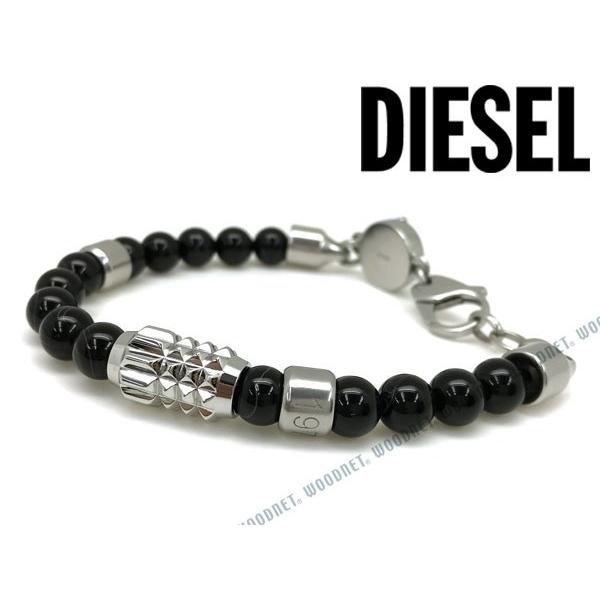 DIESEL（ディーゼル） ブラック ブレスレット DX0847040 : WOODNET