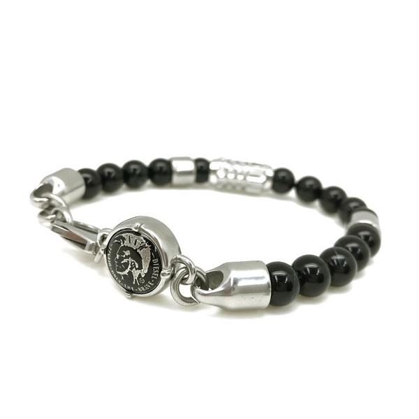 DIESEL（ディーゼル） ブラック ブレスレット DX0847040 : WOODNET