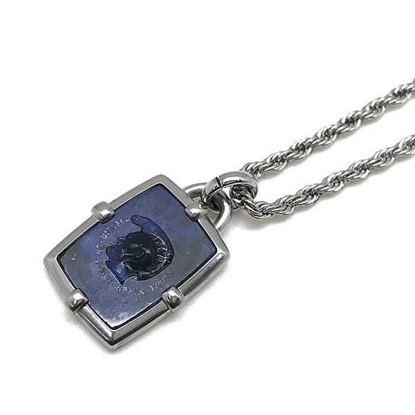 DIESEL（ディーゼル） シルバー×ブルー ネックレス DX1191040