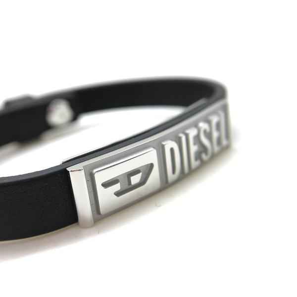 DIESEL（ディーゼル） ブレスレット ブランド ブラック×シルバー
