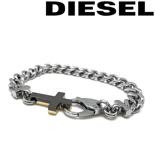 DIESEL（ディーゼル） ブレスレット ブランド シルバー×ゴールド