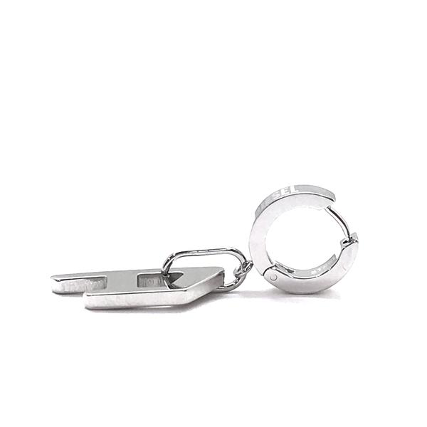 DIESEL ディーゼル 片耳用ピアス ブランド シルバー ロゴ DIESEL ディーゼル 片耳用ピアス ブランド シルバー ロゴ