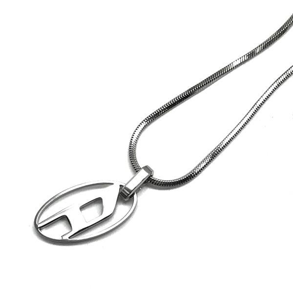 DIESEL ディーゼル ネックレス ブランド シルバー Dロゴ DIESEL ディーゼル ネックレス ブランド シルバー Dロゴ