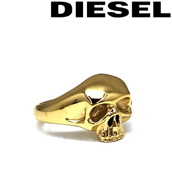 DIESEL（ディーゼル） ゴールド スカル リング・指輪 DX1380710