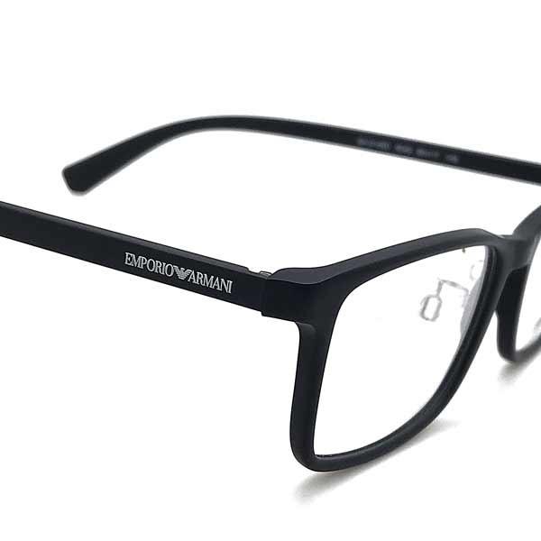 EMPORIO ARMANI エンポリオ アルマーニ マットブラックメガネフレーム