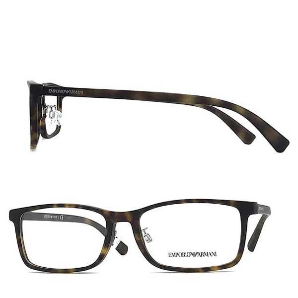 EMPORIO ARMANI エンポリオ アルマーニ マットマーブルブラウンメガネ
