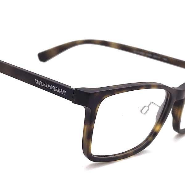 EMPORIO ARMANI エンポリオ アルマーニ マットマーブルブラウンメガネ