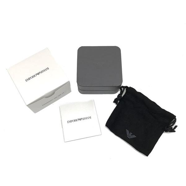 EMPORIO ARMANI エンポリオアルマーニ シルバー×ホワイト 3連リング