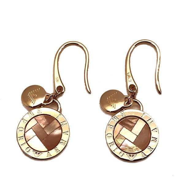 EMPORIO ARMANI エンポリオアルマーニ ロゴ ゴールドピアス EG3376221