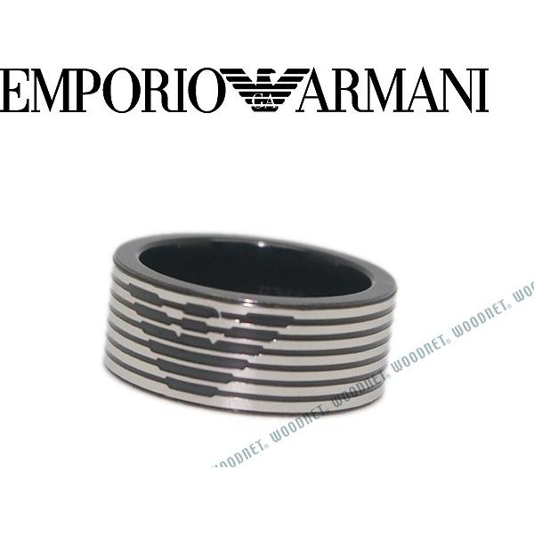 EMPORIO ARMANI ガンメタルシルバー 指輪 リング アクセサリー