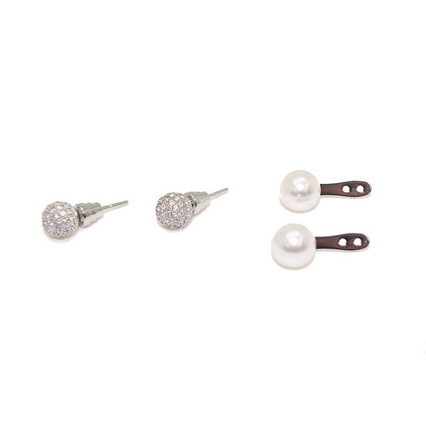 EMPORIO ARMANI 【在庫処分特価】EMPORIO ピアス シルバー